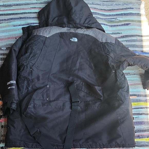 The North Face Steep Tech Black and Gray Insulated Ski Snowboard Jacket Mens 3XL - Picture 7 of 8